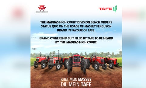 Madras High Court Orders Status Quo on the Usage of the Massey Ferguson Brand in Favour of TAFE
