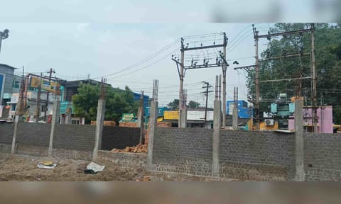 Ongoing construction of a commercial space