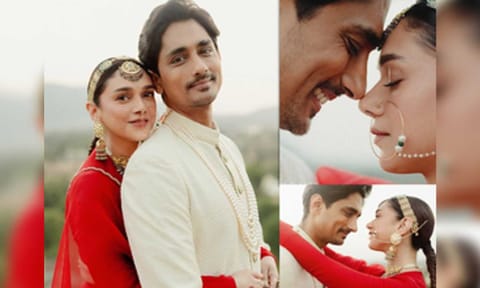 &nbsp;Aditi Rao Hydari, Siddharth (IANS)