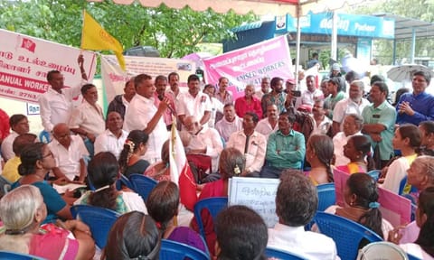 Labour code protest
