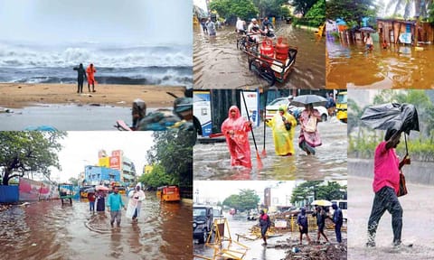 &nbsp;Chennai city submerged due to heavy rains on Nov 30 (Photo: Justin George, Hemanathan M)