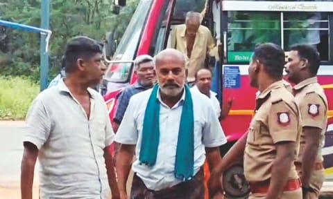 Some of the gamblers arrested in Karur