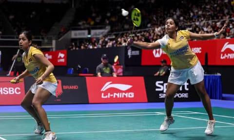 Treesa Jolly and Gayatri Gopichand (X)&nbsp;