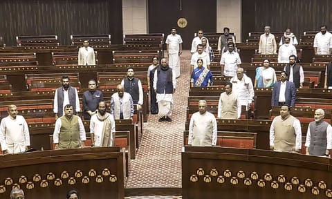 Rajya Sabha adjourns (PTI)