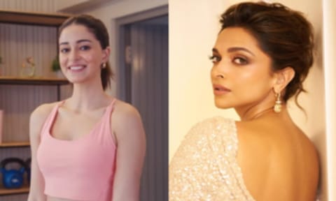 &nbsp;Ananya Panday and Deepika Padukone (IANS)