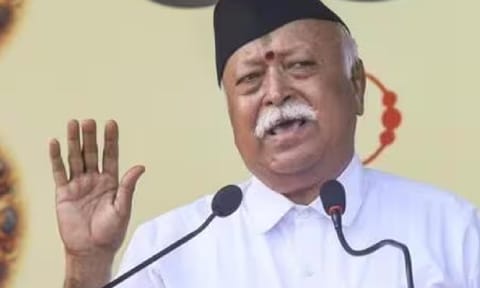 Rashtriya Swayamsevak Sangh chief Mohan Bhagwat (PTI)&nbsp;