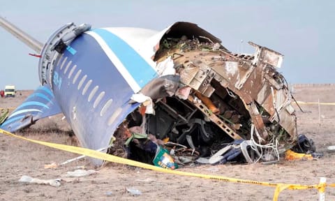Azerbaijani airliner with 67 people onboard crashes in Kazakhstan