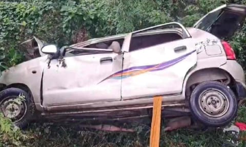 Crashed car