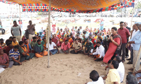 Nochikuppam fishermen want Blue Flag beach project shifted close to Anna Square