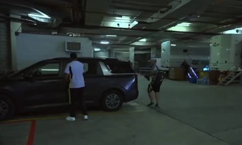 Jasprit Bumrah leaving SCG for scans (X)