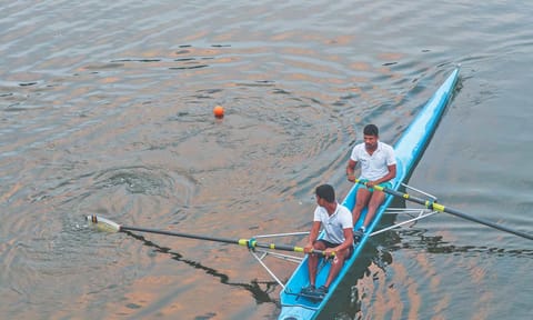 Sweep rowing at the Madras Boat Club (Photo: Justin George)&nbsp;