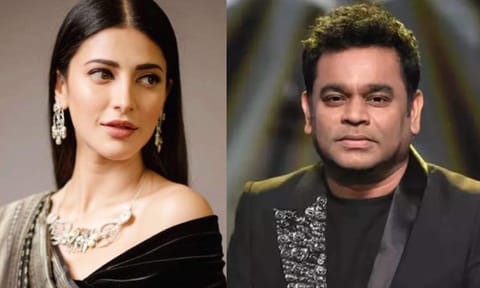 Shruti Haasan and AR Rahman