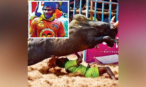 Multiple individual title winner Abichitar (inset) of Sivaganga unlikely to participate in competitions this season