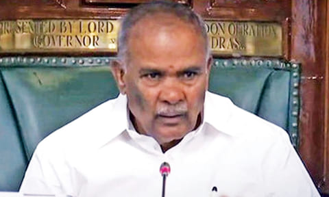 Speaker M Appavu&nbsp;