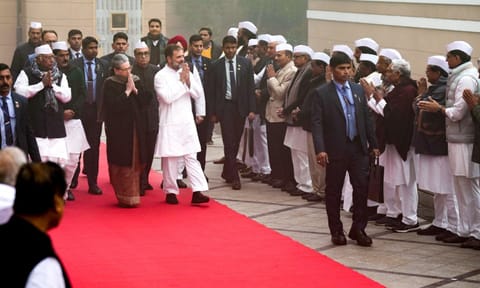 Visuals from the New Headquarters Inauguration (PTI)