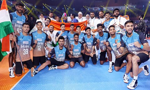 Indian men's Kho Kho team (Photo: KKFI/Kho Kho World Cup)&nbsp;