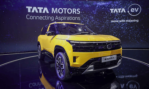 The all new Tata Sierra at the Auto Expo 2025 (X)