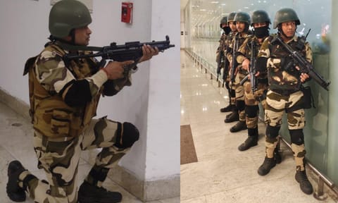 CISF conducted a counter-terrorist mock exercise in Chennai airport&nbsp;