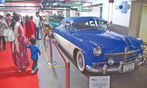 Oldies flaunt their beauty at the classic car show (Photo credit: Ashish P)