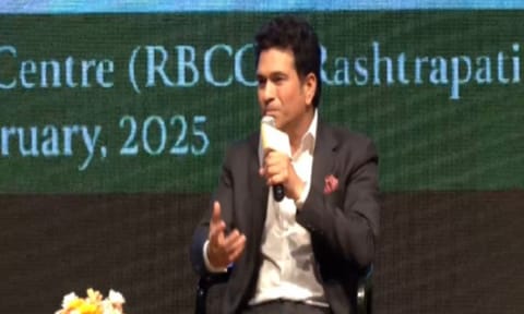 Sachin Tendulkar at Rashtrapati Bhavan Vimarsh Shrinkhala (ANI)