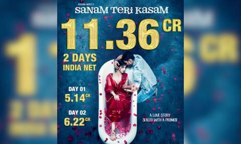 Poster of the re-released film 'Sanam Teri Kasam' (X)