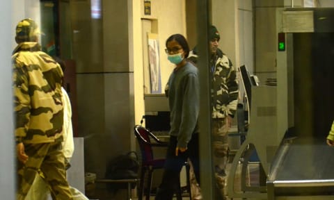 People deported from America being taken to their respective destinations following the completion of formalities such as immigration, verification and background checks, in Amritsar (PTI)