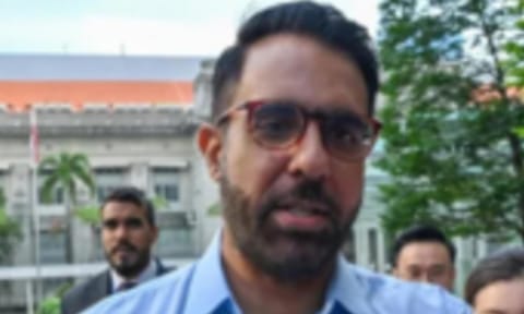 Singapore's Indian-origin Leader of the Opposition Pritam Singh (X)&nbsp;