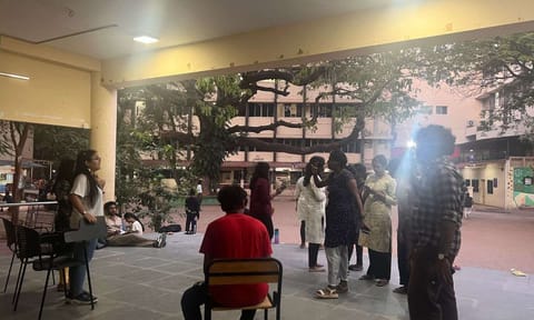 Students of MSSW during rehearsals&nbsp;