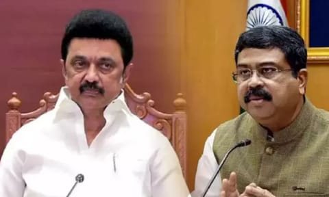 CM Stalin, Union minister Dharmendra Pradhan&nbsp;