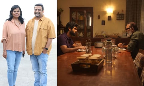L to R: Pushkar-Gayatri, still of Kathir and Lal, from Suzhal season 2