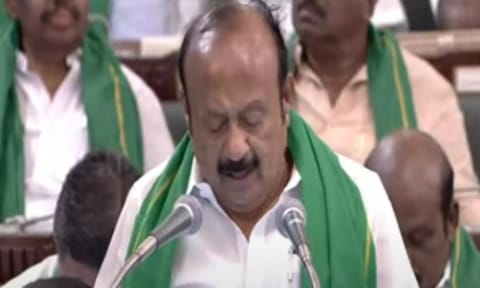 Tamil Nadu Agriculture Minister MRK Panneerselvam