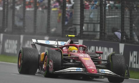 Ferrari driver Lewis Hamilton (AP)