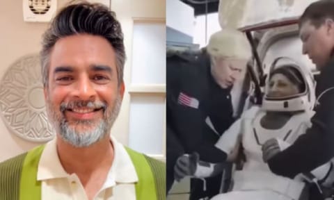 &nbsp;Actor R Madhavan; Sunita Williams
