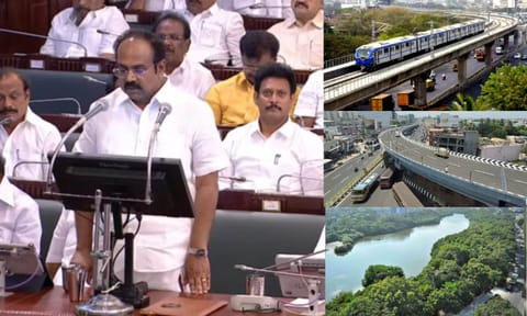State Finance Minister Thangam Thennarusu during TN Budget session; Representative images