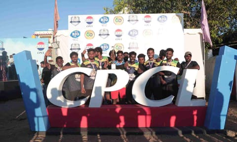 &nbsp;Winning team of the CPCL Vilayattu Thiruvizha tournament