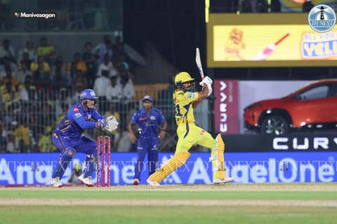Ruturaj Gaikwad in action (Photo: Manivasagan)
