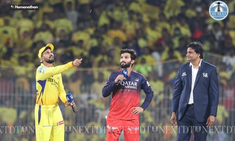 CSK captain Ruturaj Gaikwad and RCB skipper Rajat Patidar (Photo: Hemanathan M)