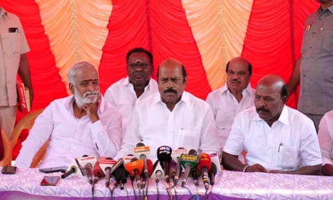 Ministers inspect site for proposed multipurpose hall in Guindy
