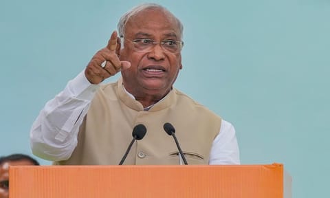 Congress President Mallikarjun Kharge (PTI)