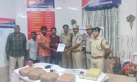 12 kg ganja seized at Chennai Egmore railway station&nbsp;