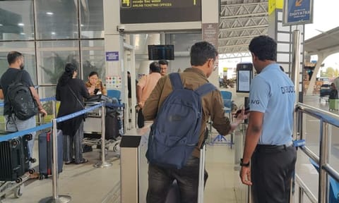 DigiYatra system at Chennai airport&nbsp;