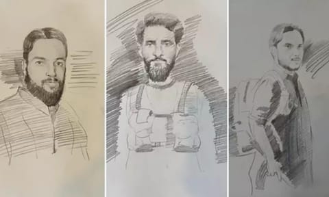 Sketches of Pahalgam terror attack suspects released by J&amp;K Police
