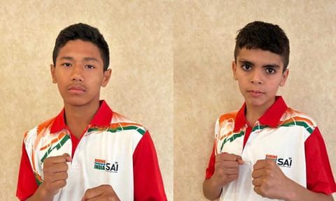 (L-R) Rudraksh Singh Khaidem; Harsil