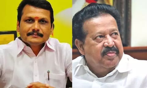 V Senthilbalaji and Ponmudy&nbsp;