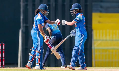 Smriti Mandhana and  Pratika Rawal during the opening match&nbsp;