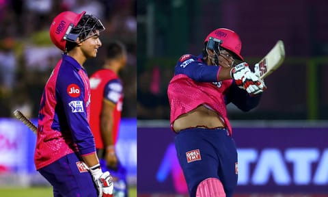 Rajasthan Royals' Vaibhav Suryavanshi walks back after his dismissal during the Indian Premier League (IPL) 2025 cricket match between Rajasthan Royals and Gujarat Titans, in Jaipur, Monday, April 28, 2025. (PTI)