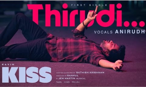 Poster of the film's first single, Thirudi