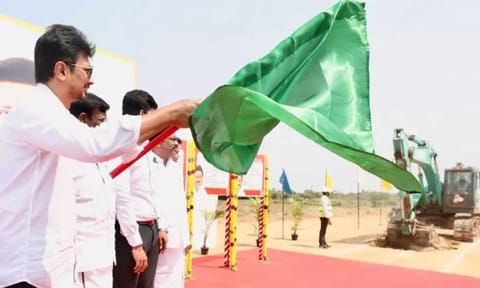 TN Dy CM Udhayanidhi Stalin inaugurates Chennai Peripheral Ring Road Phase III construction (Daily Thanthi)