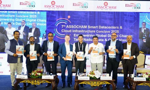 Still from the Smart Datacentres &amp; Cloud Infrastructure Conclave 2025 organised by Assocham