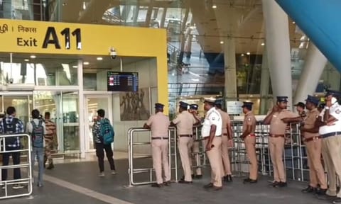 Security intensified at Chennai Airport amid India - Pakistan border tensions&nbsp;